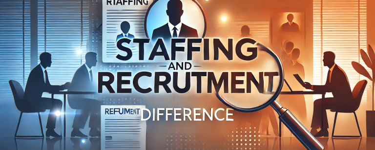 staffing and recruitment difference