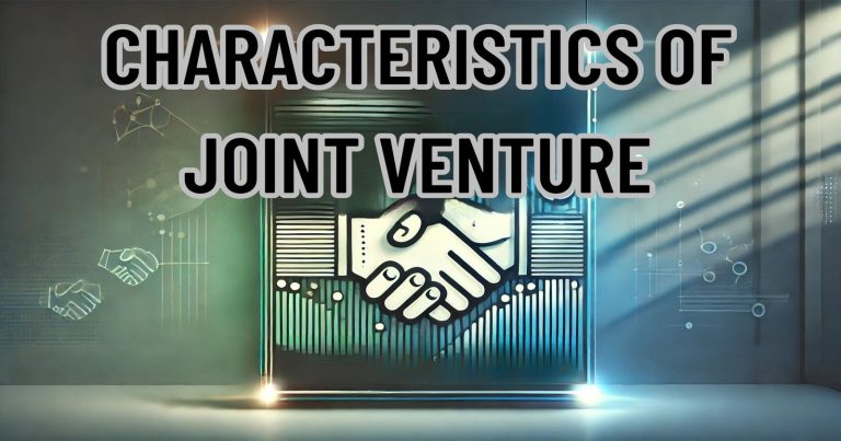 characteristics of the joint venture