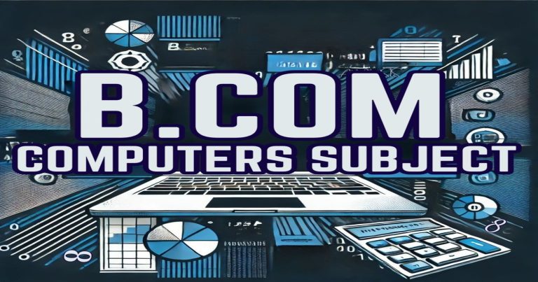 B Com Computers Subjects