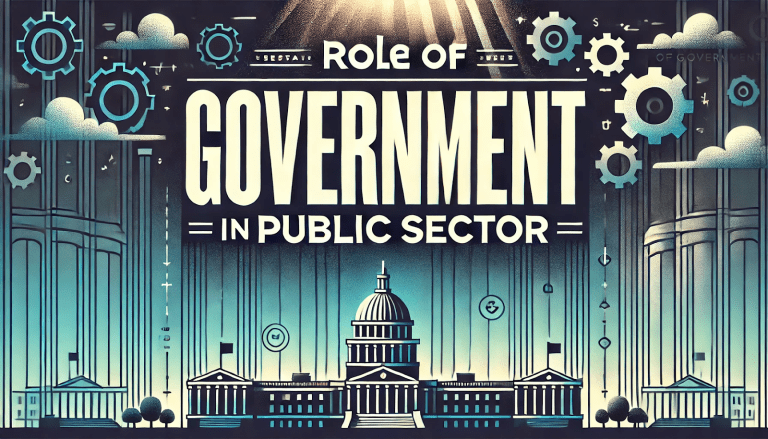 explain the role of government in public sector