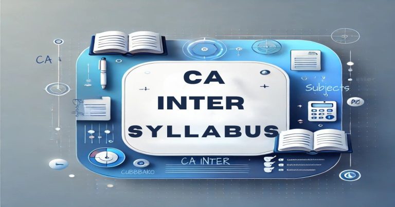 CA Inter Syllabus