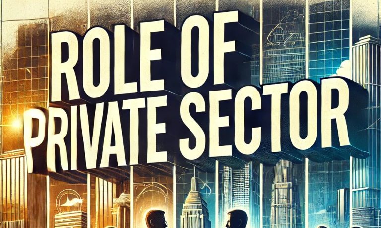 Role of private sector