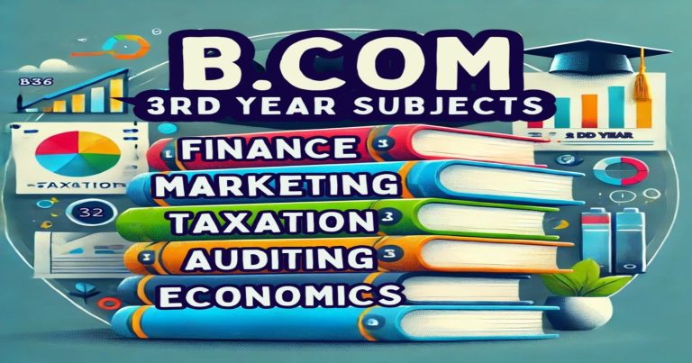 BCom 3rd Year Subjects