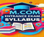 m com entrance exam syllabus