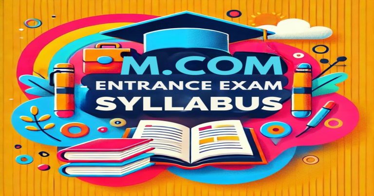 m com entrance exam syllabus