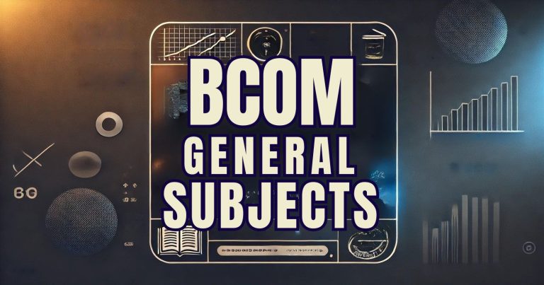 b com general subjects