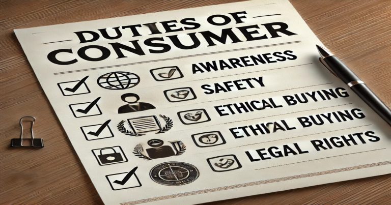 Duties of Consumer