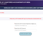 CA Foundation Inter & Final Admit Card 2025