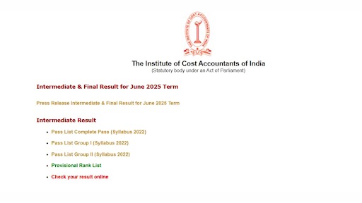 ICMAI RESULT